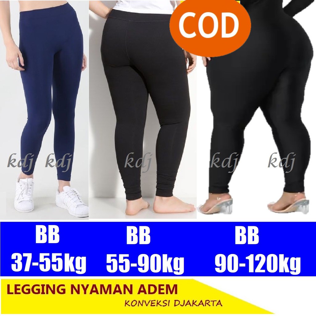 Celana Legging Panjang size S M L XL XXL XXXL Jumbo Super JUMBO Leging Lejing Wanita Panjang  Spandek Jersey fit strit ketat leggings