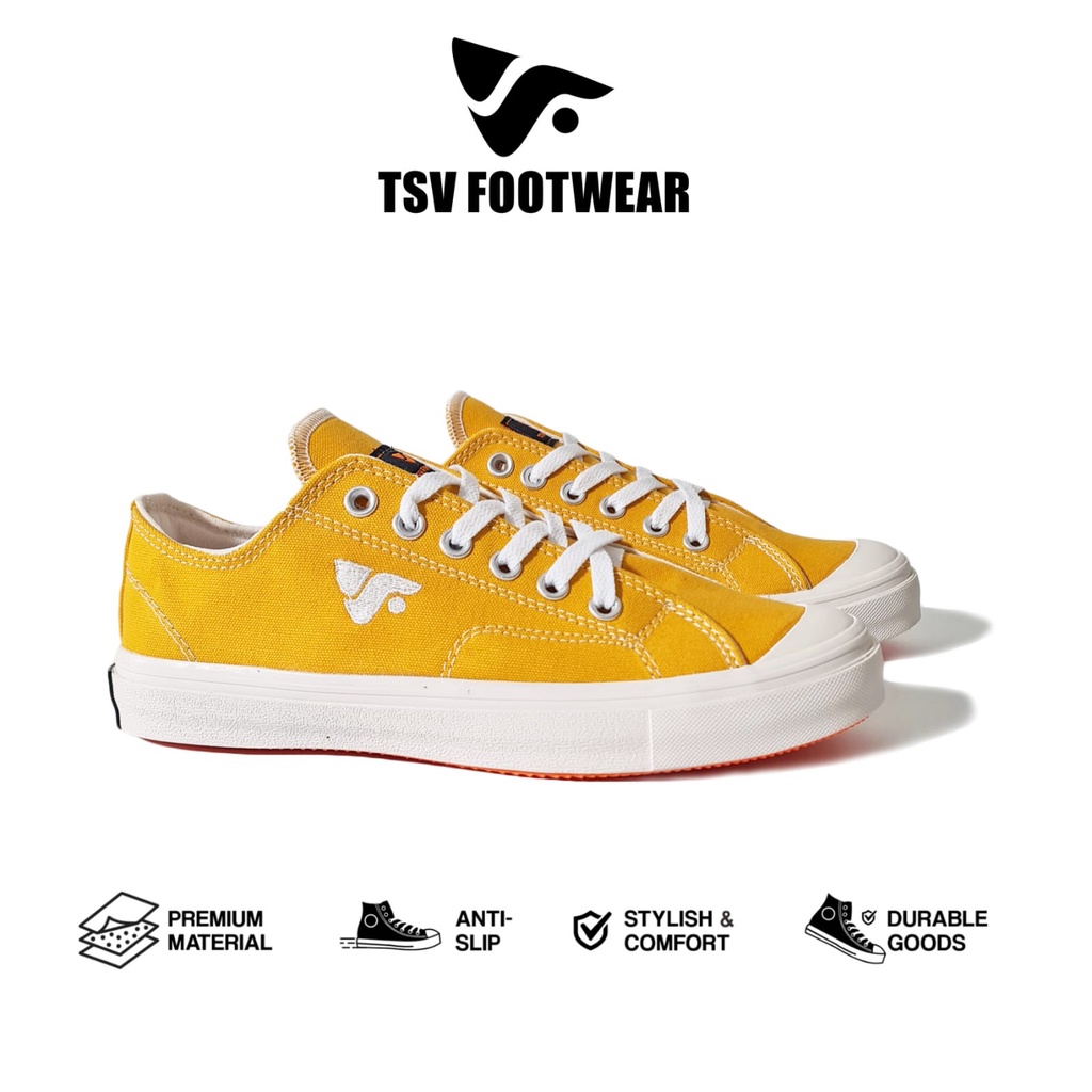 TSV FOOTWEAR-Sepatu wanita kuning low-Sneakers wanita-Sepatu wanita sport-Sepatu cewek Korea style-S