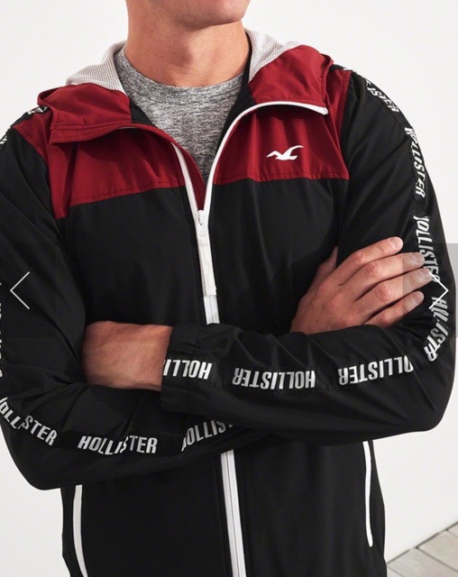 hollister colorblock windbreaker