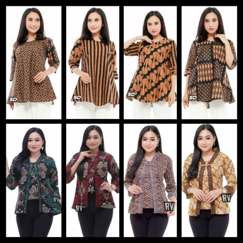 Atasan Batik Dolby Dolbi Dobby Doby Tenun Sutra Tulis Halus Katun ATBM Baron ,Sarombit Atasan