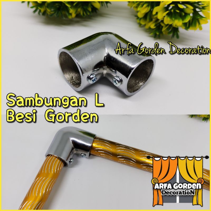 Sambungan Siku Rel / Leter L / Rell / Rail / Batang Gorden Rollet