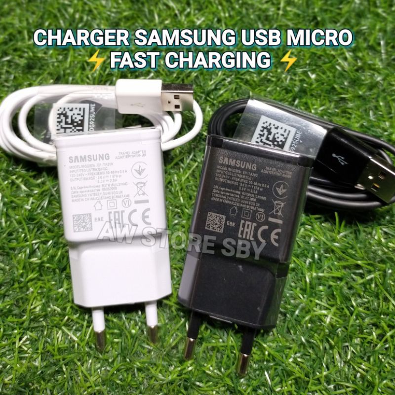 Charger samsung Micro Usb Fast Charging 2A 15W Power Adapter Samsung A10 A10S M10 A01 A01 A02 core J2 j3 J4 J5 J6 j7 Prome (S10+)