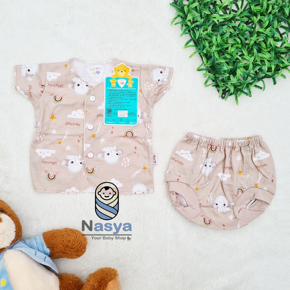 set baju pendek bee libby - new born (0-3 M)