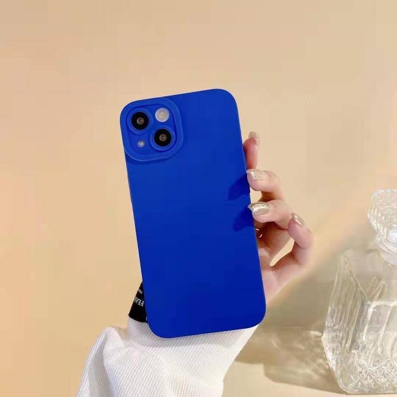 Klein Soft Case Silikon Slim Warna Biru Untuk iPhone 7 8 Plus SE2020 X Xs XR XsMax 11 Pro MAX