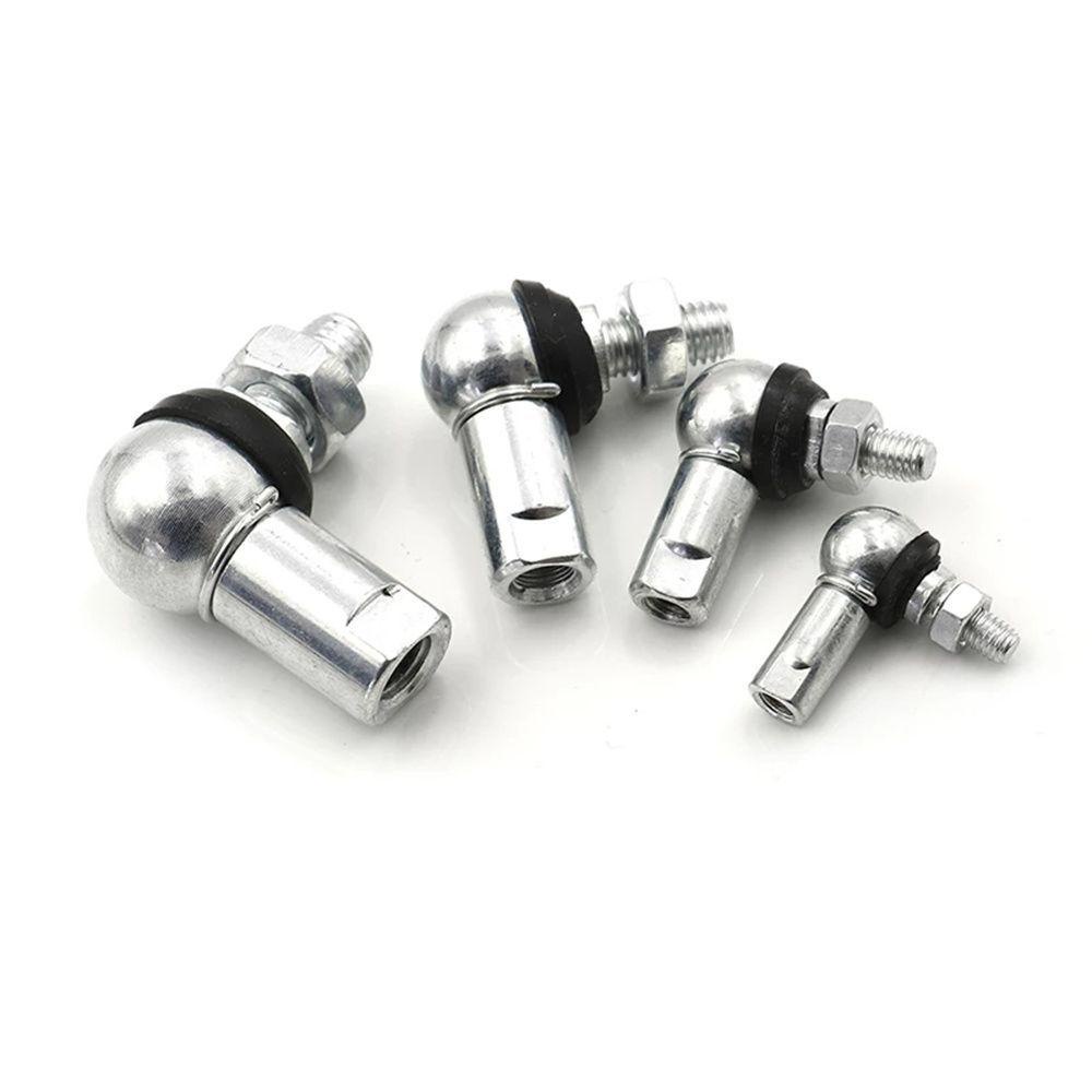 Lanfy Ball Head Bearing Stud Sudut Kanan Universal CS8/CS10/CS13/CS16 M5 M6 M8 M10 Ujung Batang Ball Head Rod