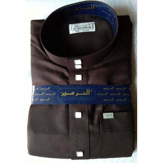 Jubah Al-Haramain wol premium warna non-manset