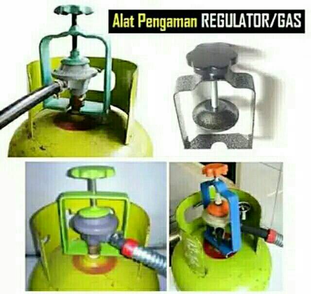 PENGAMAN PENGENCANG PENGUNCI REGULATOR TABUNG GAS LPG 12KG 3KG 5.5KG