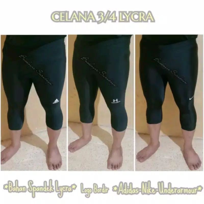3/4 CELANA MANSET TIGA PEREMPAT LYCRA PREMIUM UKURAN XXXL