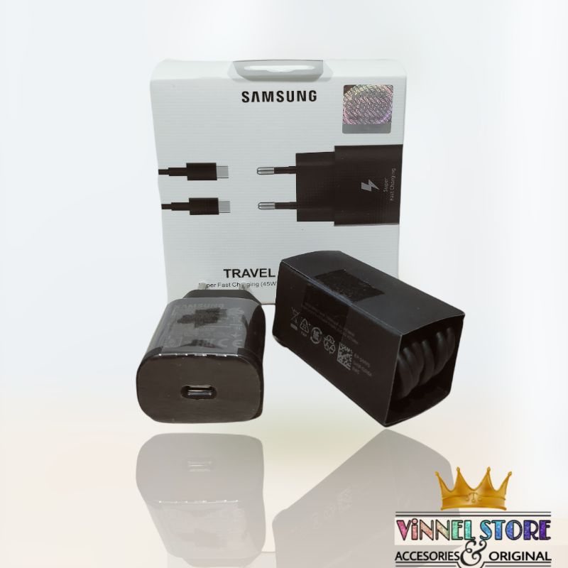 Charger Samsung Super Fast Charging 45W 25W 15W Note 10+ / Charger Samsung USB Type- C to Type-C  / Kabel Data Samsung Type C / Charger Samsung Type C / Casan Samsung Type C / Carger Samsung Type C 45 Watt / Super Fast Charging Samsung / Fast Charger