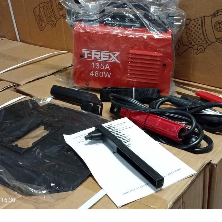 PROMO TERMURAH !! realpict Mesin Trafo Las Listrik Set Lengkap T-REX TR-135A welding las mesin las murah meriah