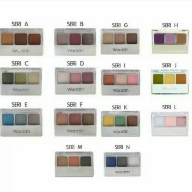 ☃️Cutezz_ching1☃️Wardah Eyeshadow A - N 3.3g - Eyeshadow