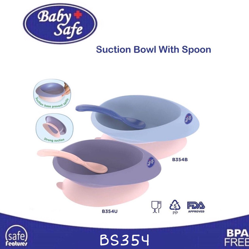 BabySafe - Suction Bowl + Spoon BS354