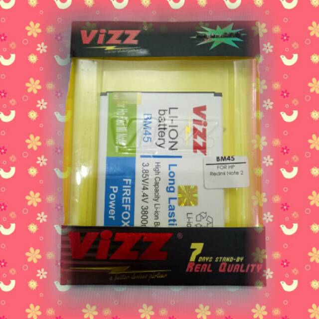Baterai double power vizz xiaomi note 2(BM-45)