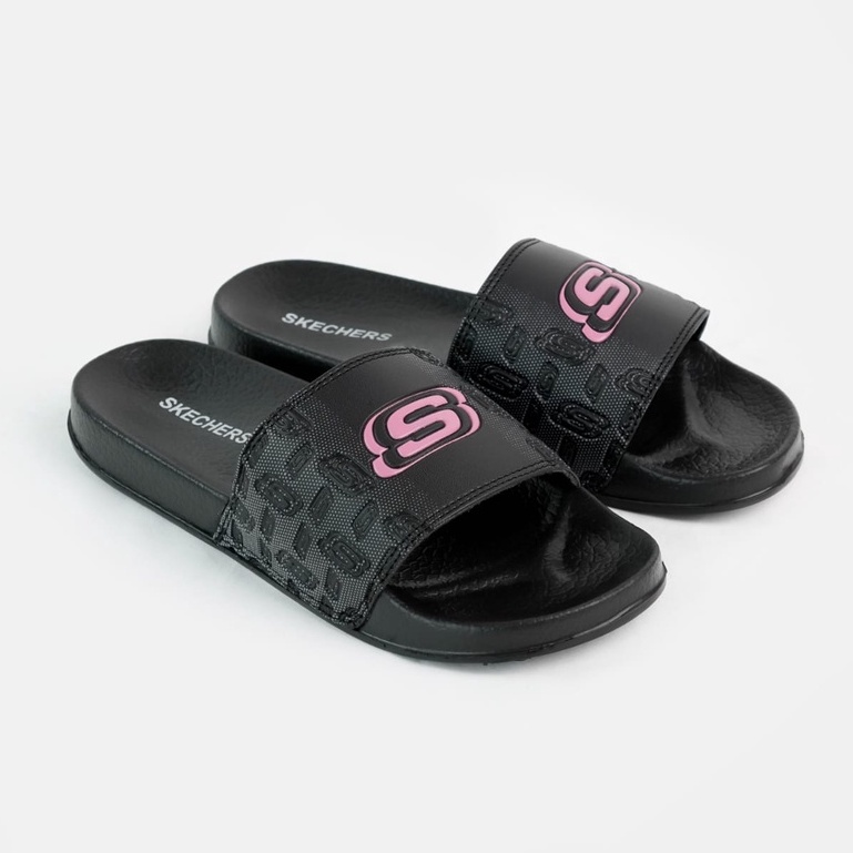 Sandal Skechers Wanita Slide Terbaru Sandal Selop Wanita Sendal Cewek Sketchers Selop Kekinian Murah Sandal Skecher Cewek