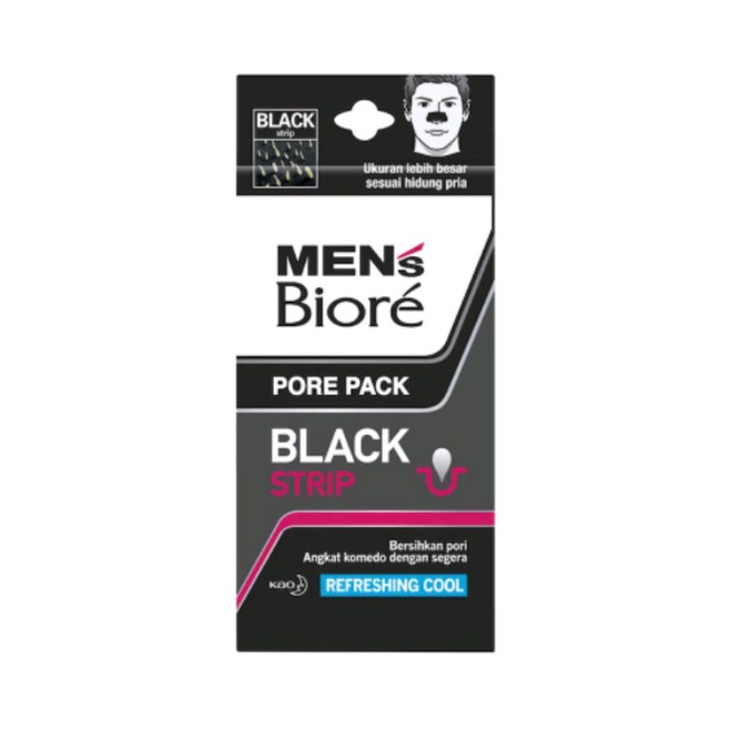 Biore Men's Black Charcoal Pore Pack