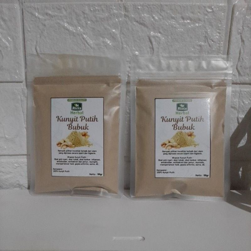 bubuk kunyit putih herbal kunyit putih bubuk asli murni obat anosmia herbal anosmia netto 50 gram