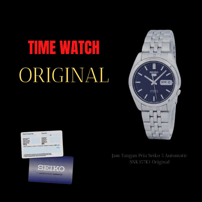 Jam Tangan Pria Seiko 5 SNK357K1 Automatic Original