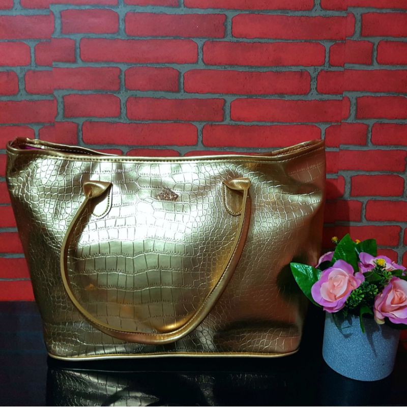 Preloved Tas Tote Gold Fornarina