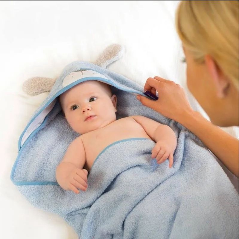 Clevamama Bamboo Aprow Baby Bath Towel