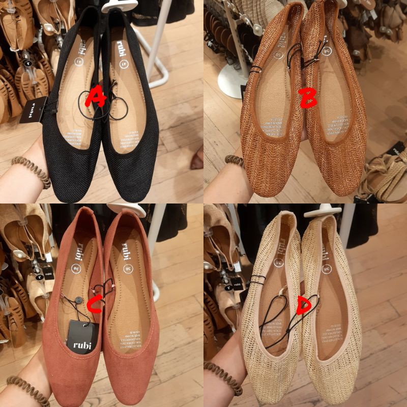 flatshoes rubi / sepatu wanita murah diskon