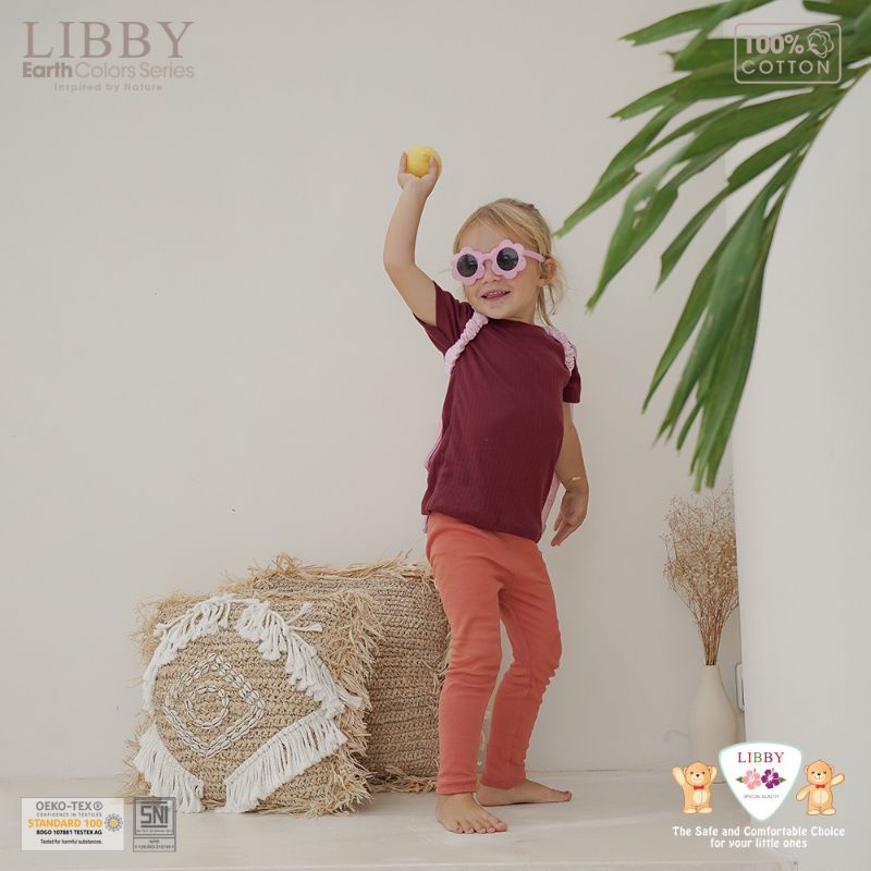 LIBBY earth colors LEGGINGS anak usia 0-6 tahun / legging bayi Libby polos/ leging Libby / celana lejing bayi/ celana panjang legging baby Libby terbaru