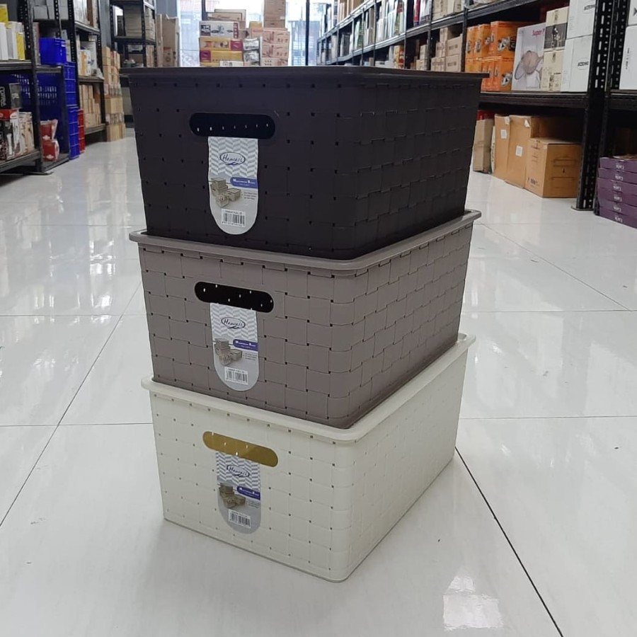 Keranjang Plastik Tutup Lugano 9252 L HAWAII