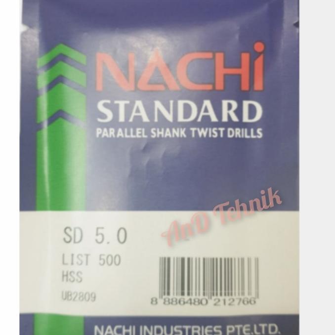 Mata Bor Besi Nachi Hss 5Mm / Mata Bor Nachi 5Mm / Nachi 5 Mm