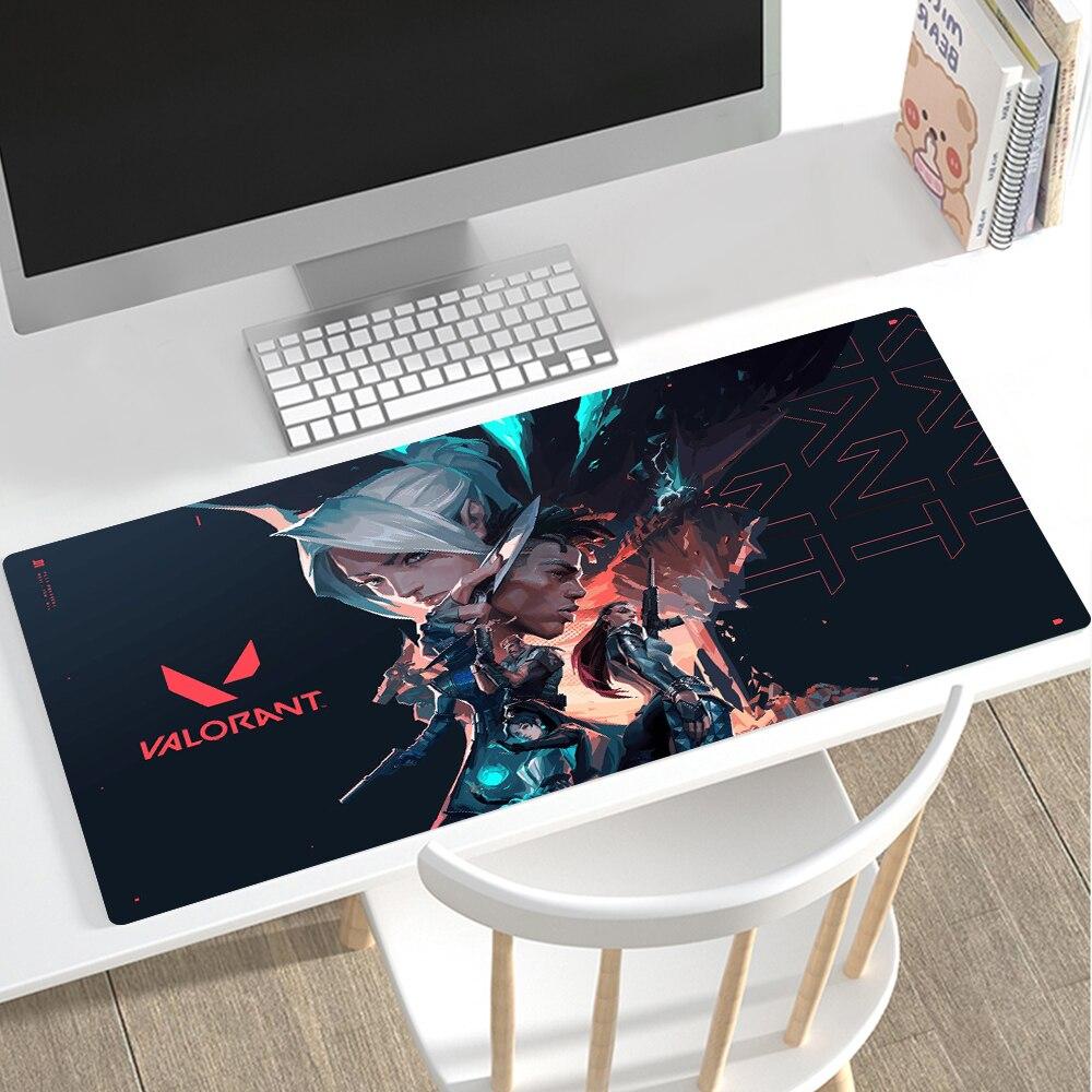 Mouse pad Valorant gaming Mouse pad ukuran Besar Gaming Mouse Mousepad Mousepad Gaming Panjang Valorant Gaming Mouse pad  Mousepad Gaming Besar Desk Mat Motif VALORANT 300 x 800 mm