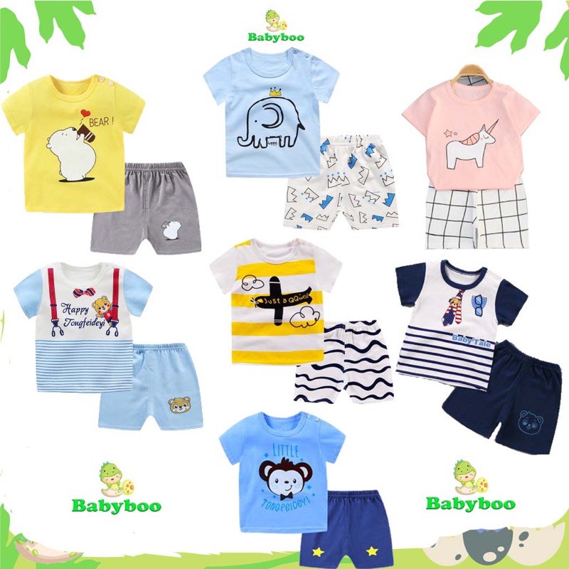 (3-32m) Setelan Baju Bayi/Setelan Baju Anak/Baju Kaos Set Celana Anak/Setelan Baju Bayi Import