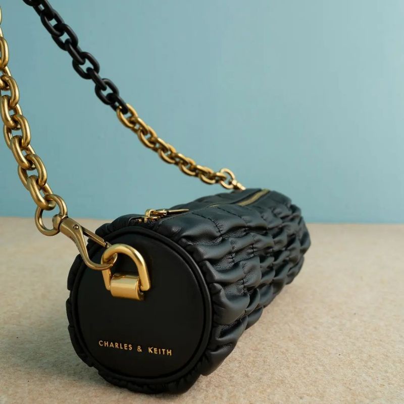 12.12 SALE | CK Tallulah Ruched Chain-Handle Shoulder Bag