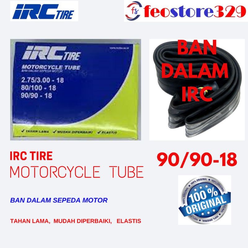 BAN DALAM IRC RING 18 275/300 90/90 80/100 RING 18 BAN DALAM MOTOR RING 18