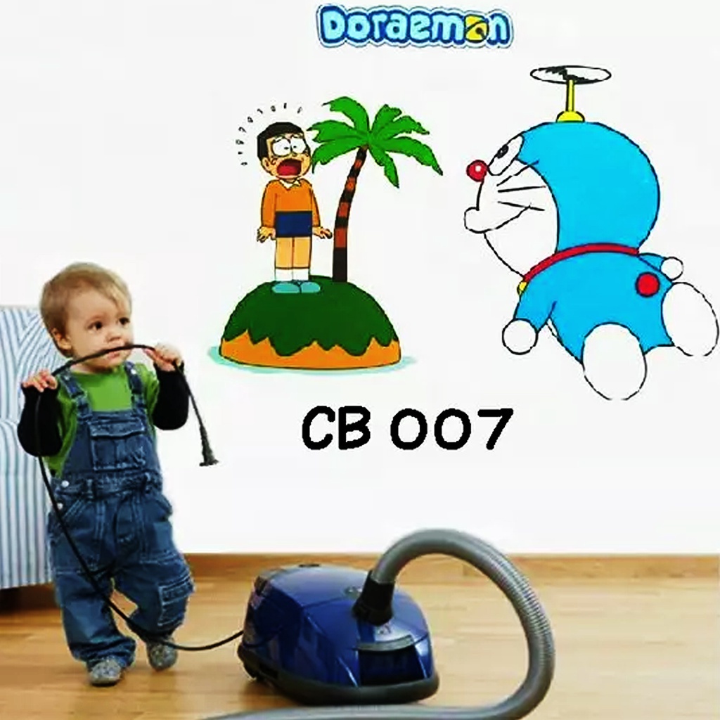 AURA - Wall Sticker Dinding Kamar - Stiker Dinding - Dekorasi Dinding Sticker Doraemon Crying Nobita