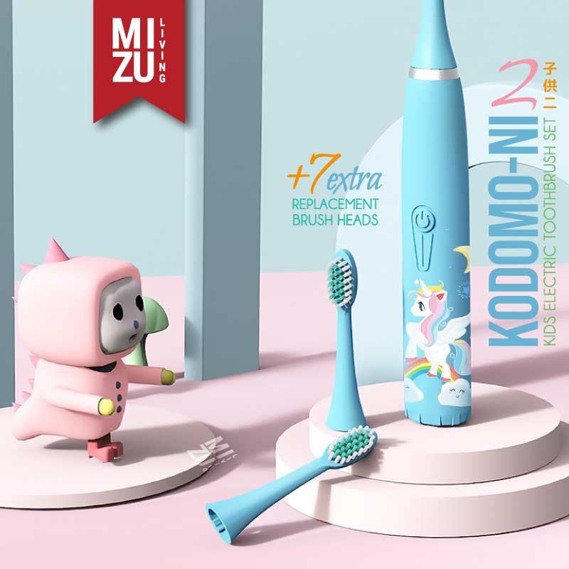 MIZU KODOMO-NI Kids Electric Toothbrush Sonic Vibration Sikat Gigi Anak Elektrik Battery