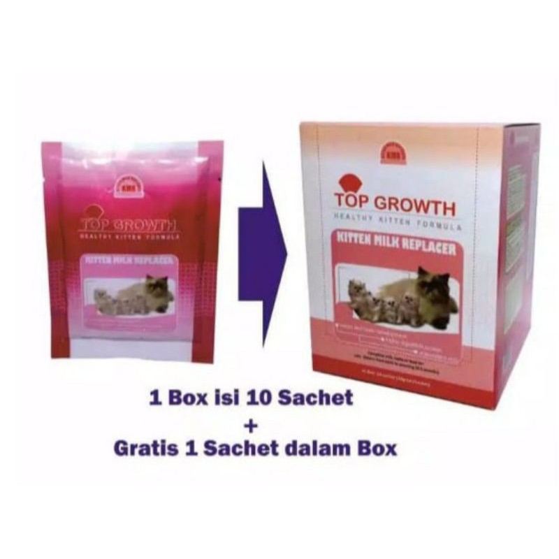 susu TOP GROWTH 1BOX susu kucing