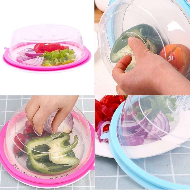 Penutup Makanan Tudung Saji Piring Vakum Silikon Anti Debu Serangga Penutup Makanan MPASI Bayi Tahan Suhu Microwave