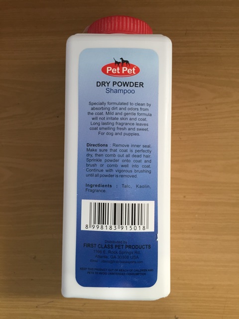 Pet Pet Dry Powder Shampoo For Dog &amp; Puppies 200g