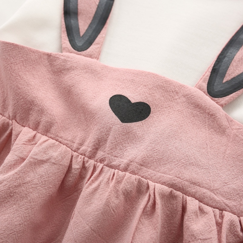 DR59-Dress Anak Bayi Perempuan Long Ear Bunny-5