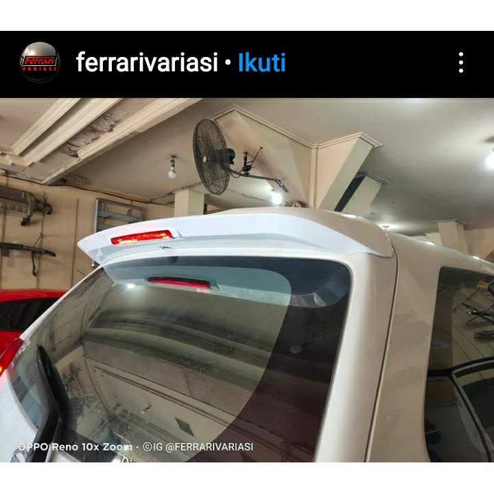 Spoiler aksesoris mobil toyota avanza 2011 - 2016 + LED  Ferrari Variasi