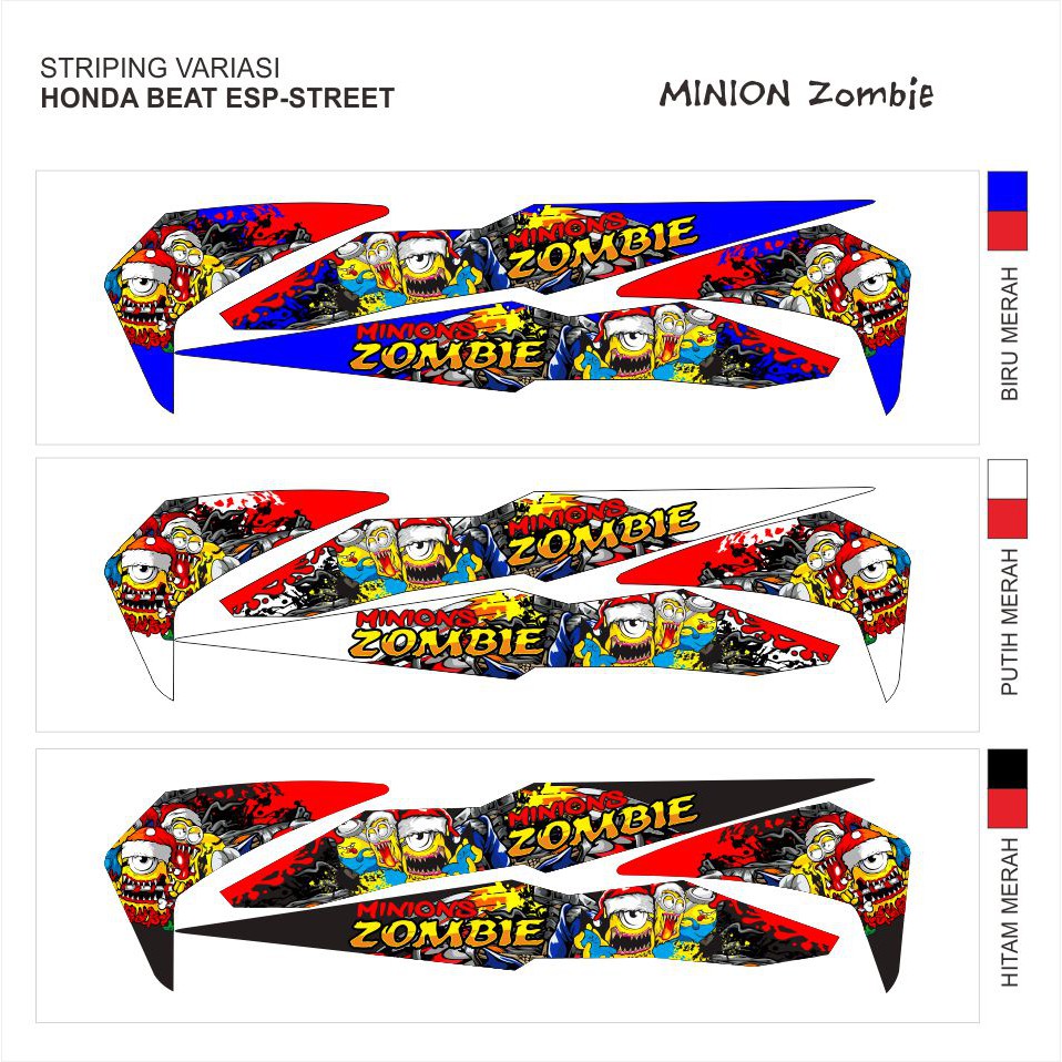 Striping Variasi Beat Esp Street Minion Zombie Shopee Indonesia