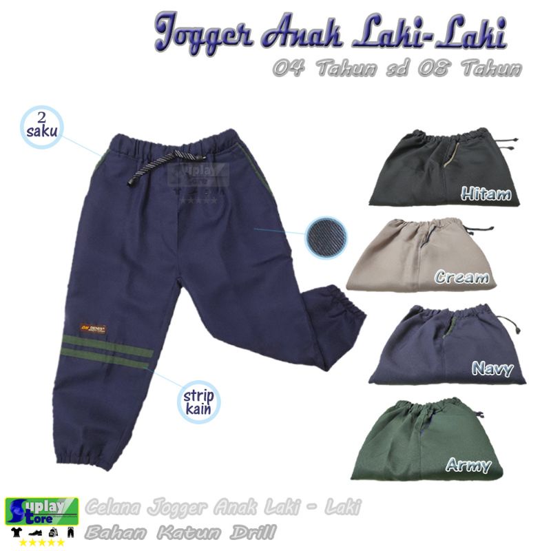 CELANA JOGGER ANAK LAKI LAKI 03 sd 11 Tahun TK SD