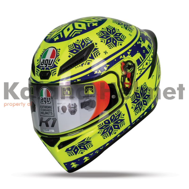 Helm full face AGV K1 Wintertest 2015 Original