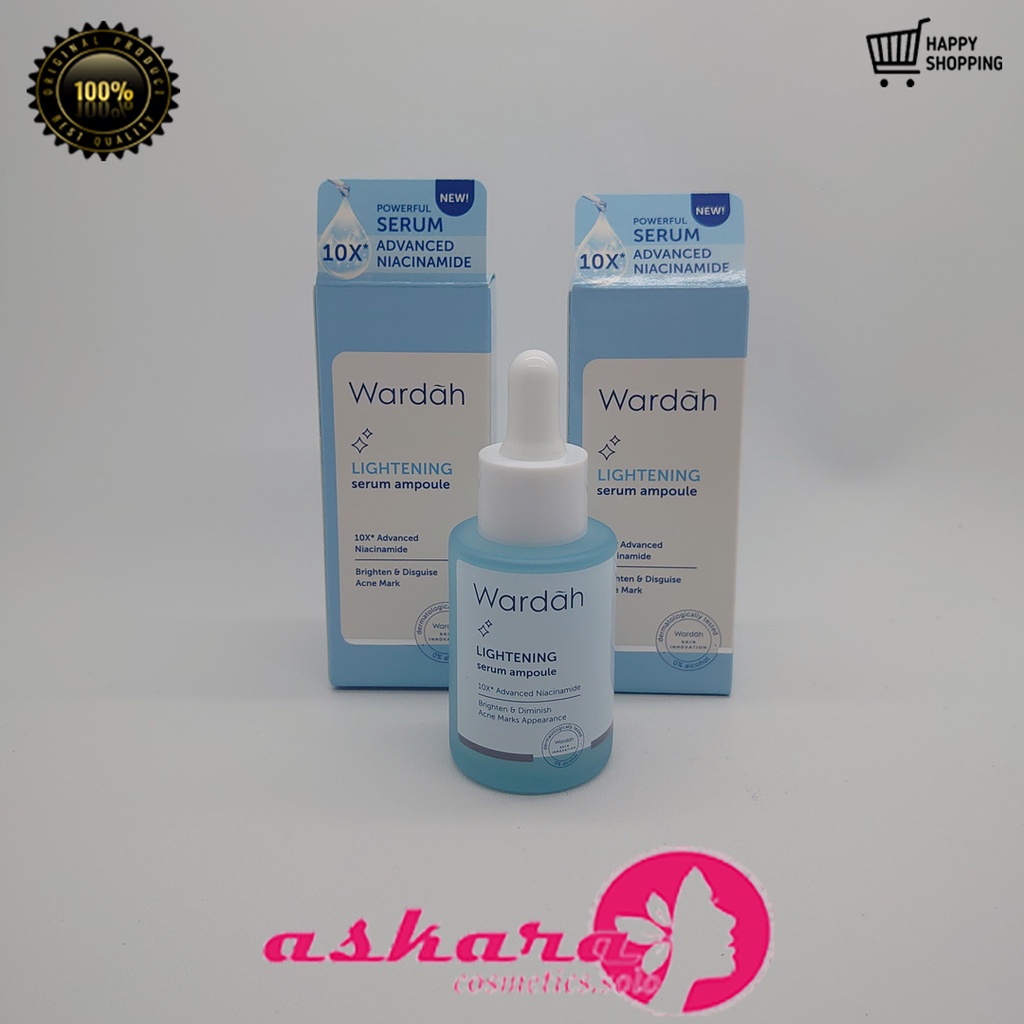 Wardah Lightening Serum Ampoule Niacinamide 30 ml / Wardah Lightening Series / Wardah Serum