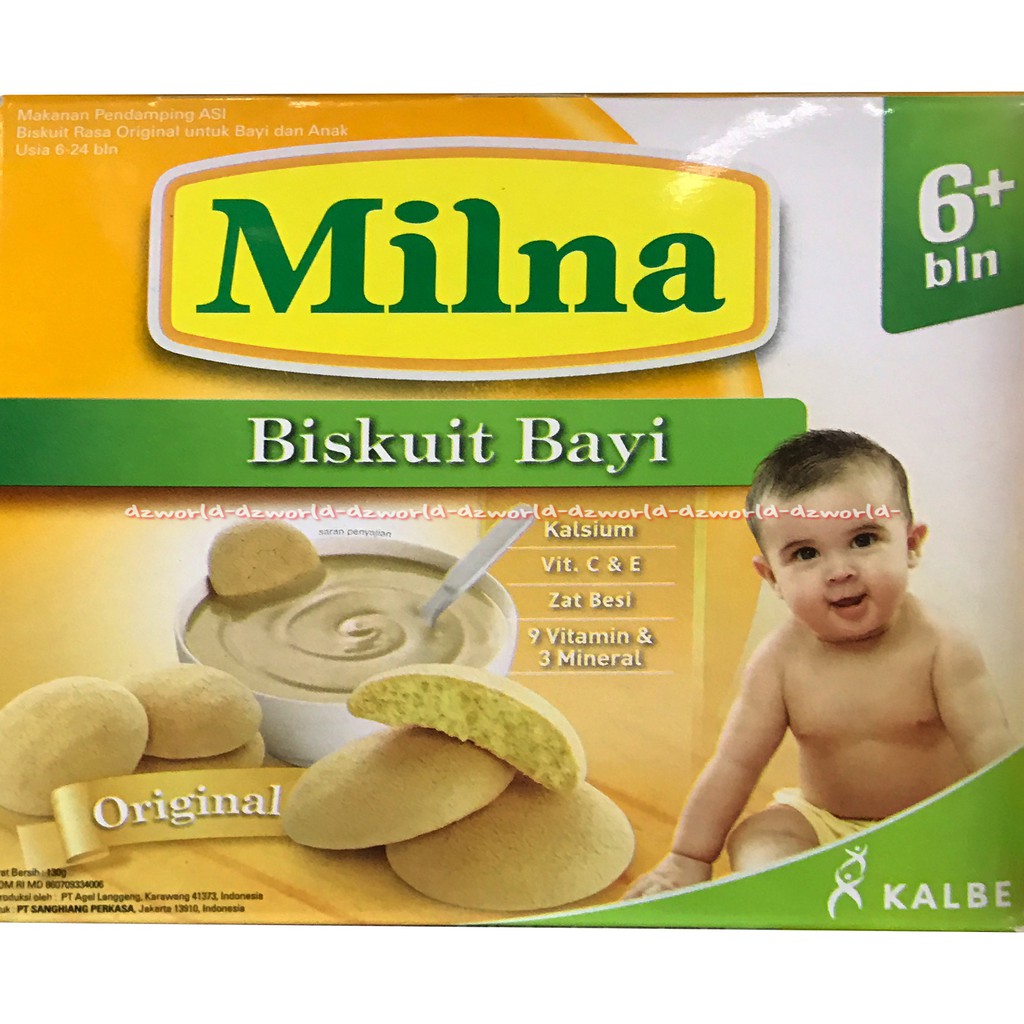 Milna Biskuit Bayi Instan Original Biskuit Rasa Original 130gr