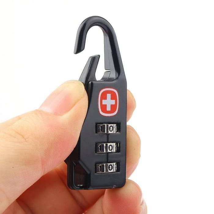 Gembok Koper Kombinasi 3 Angka Swiss Gear Code Lock Gembok Ransel - 1 Pcs