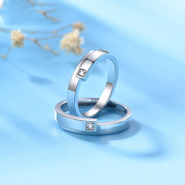 Cincin Perak Emas Ring Nikah Lamaran Silver Wanita Tunangan Asli Silver 925 Sepasang Perak Perak 925