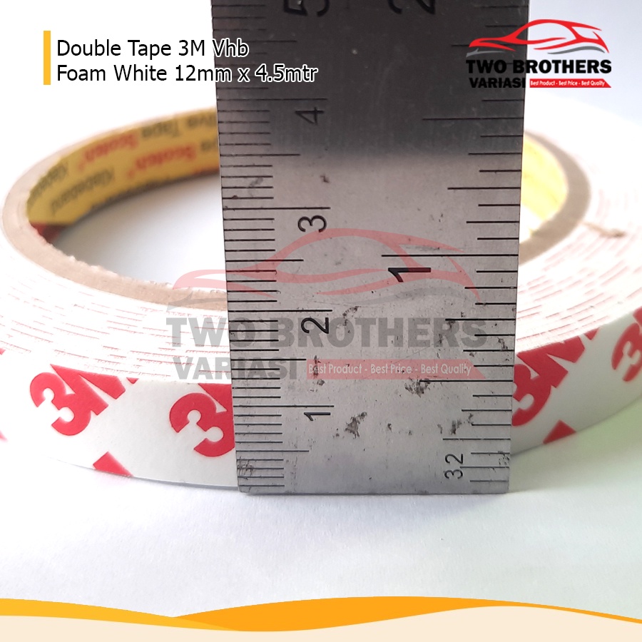 Double tape 3M foam White 12mm x 4mtr