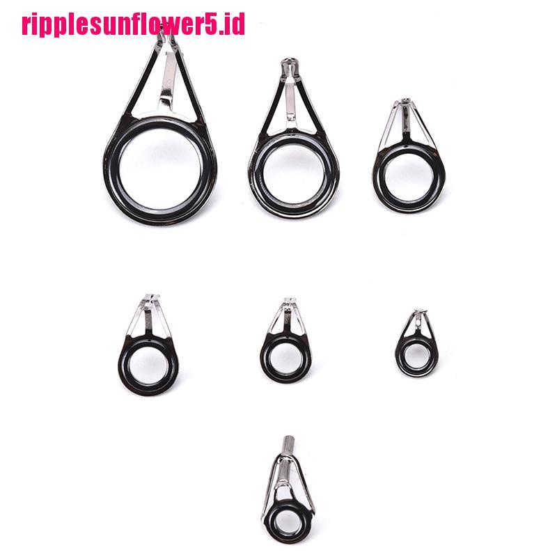 7pcs / set Ring Guide Joran Pancing Ukuran Campur