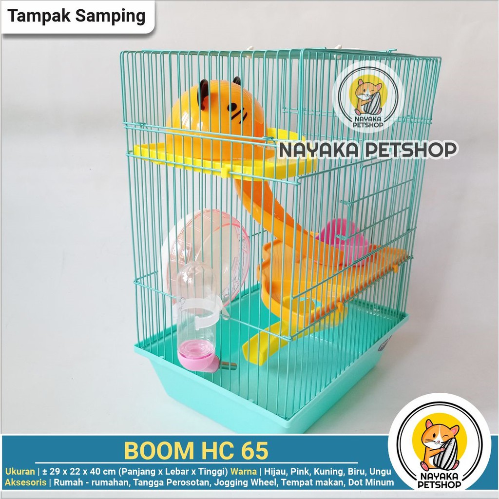 Boom HC65 Kandang Hewan Hamster Tingkat 3 Lantai