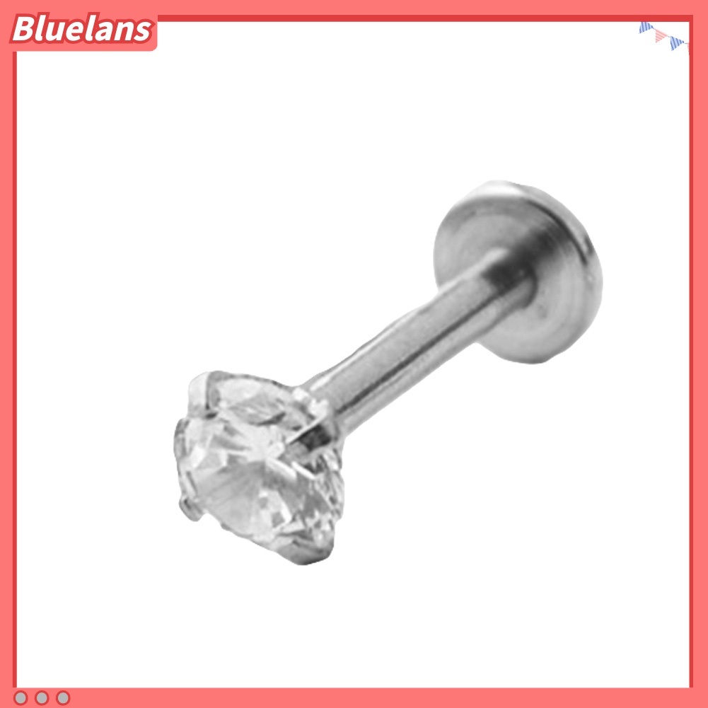 1 Pc Anting Tindik Bibir Telinga Bahan Cubic Zirconia Untuk Unisex