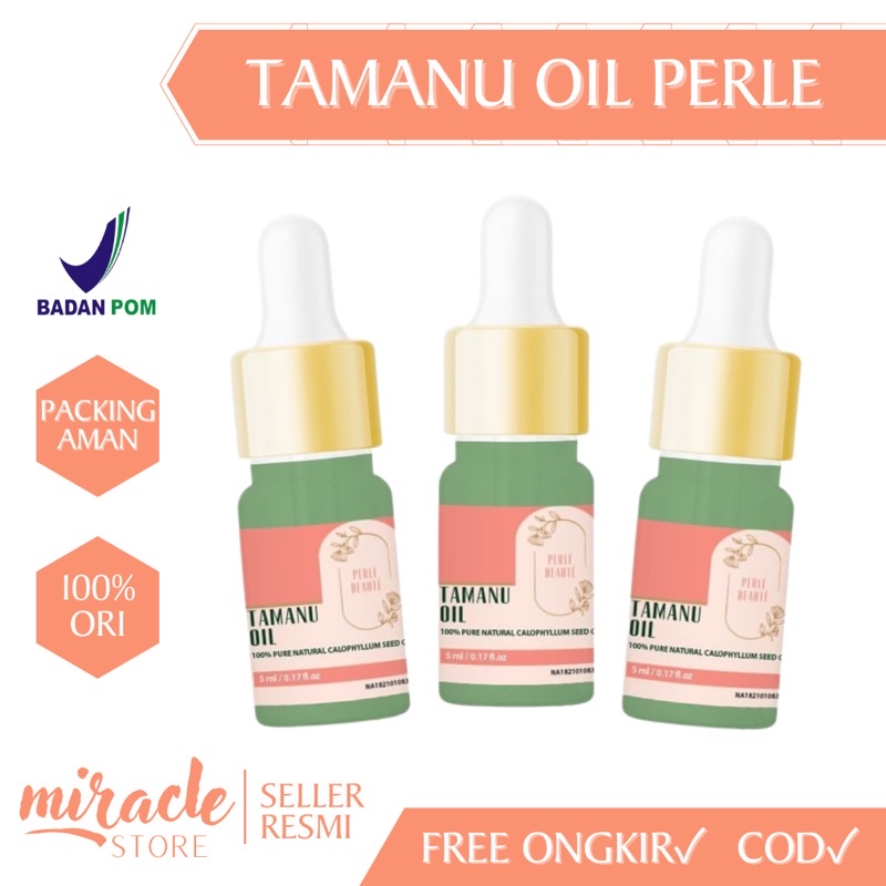 READY! TAMANU OIL BY PERLE BEAUTE / PEARLBEAUTYS 5ML BPOM APPROVED MINYAK TAMANU